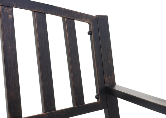 Cosmo Casa - Tuinbank - Parkbank - Gepoedercoat Staal - Vintage Brons