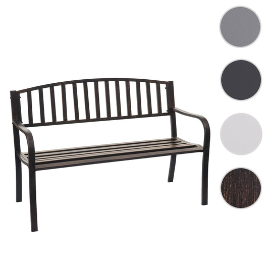 Cosmo Casa - Tuinbank - Parkbank - Gepoedercoat Staal - Vintage Brons