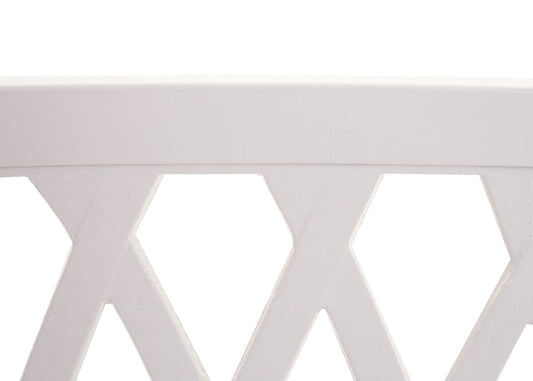 Cosmo Casa - Tuinbank - Parkbank - 2-zits - Gepoedercoat Staal - Wit