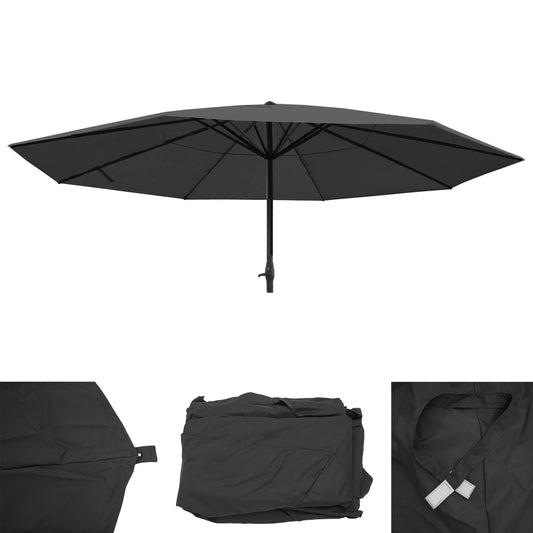 Cosmo Casa - Hoes voor Parasol Meran Pro - Horecaparasol - 5m - Polyester - Antraciet