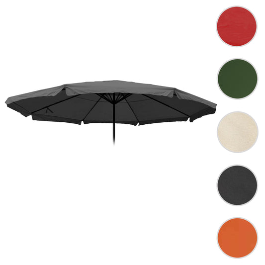 Cosmo Casa - Vervanghoes voor Parasol Meran Pro - Met Volant - 5m - Polyester - Antraciet