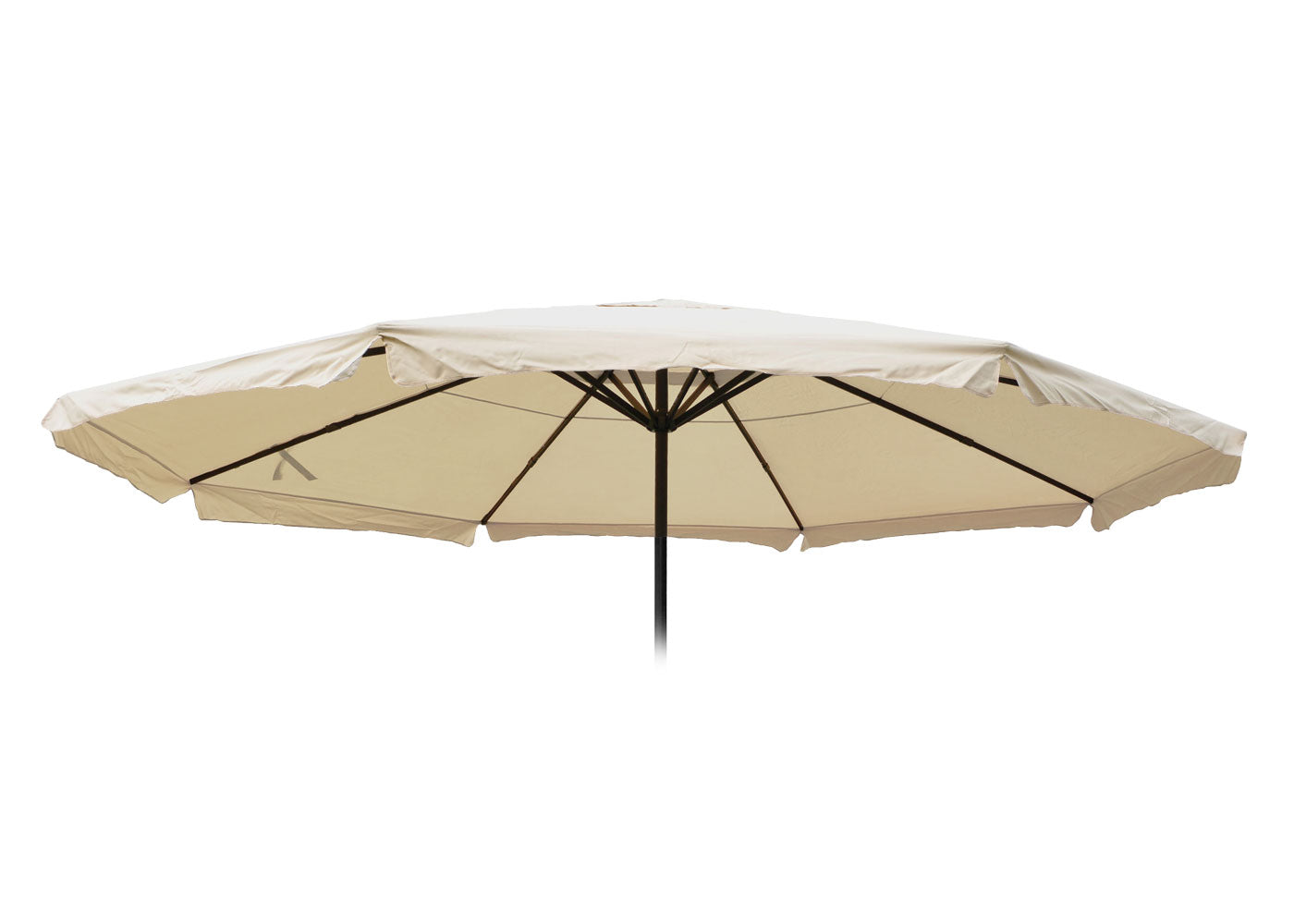 Cosmo Casa - Parasolhoes - Met volant - Polyester - Crème - 5 m