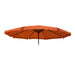Cosmo Casa - Parasolhoes - Met volant - Polyester - Terracotta - 5 m