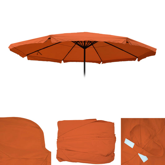 Cosmo Casa - Parasolhoes - Met volant - Polyester - Terracotta - 5 m