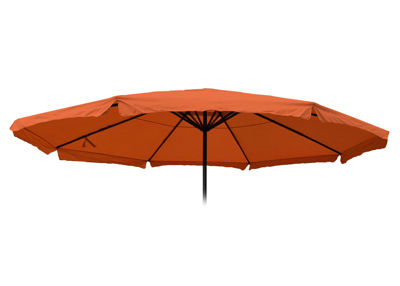 Cosmo Casa - Parasolhoes - Met volant - Polyester - Terracotta - 5 m
