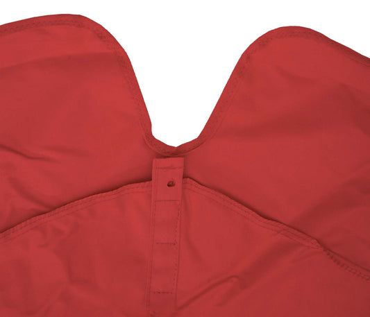 Cosmo Casa - Parasolhoes - Met volant - Polyester - Bordeaux - 5 m