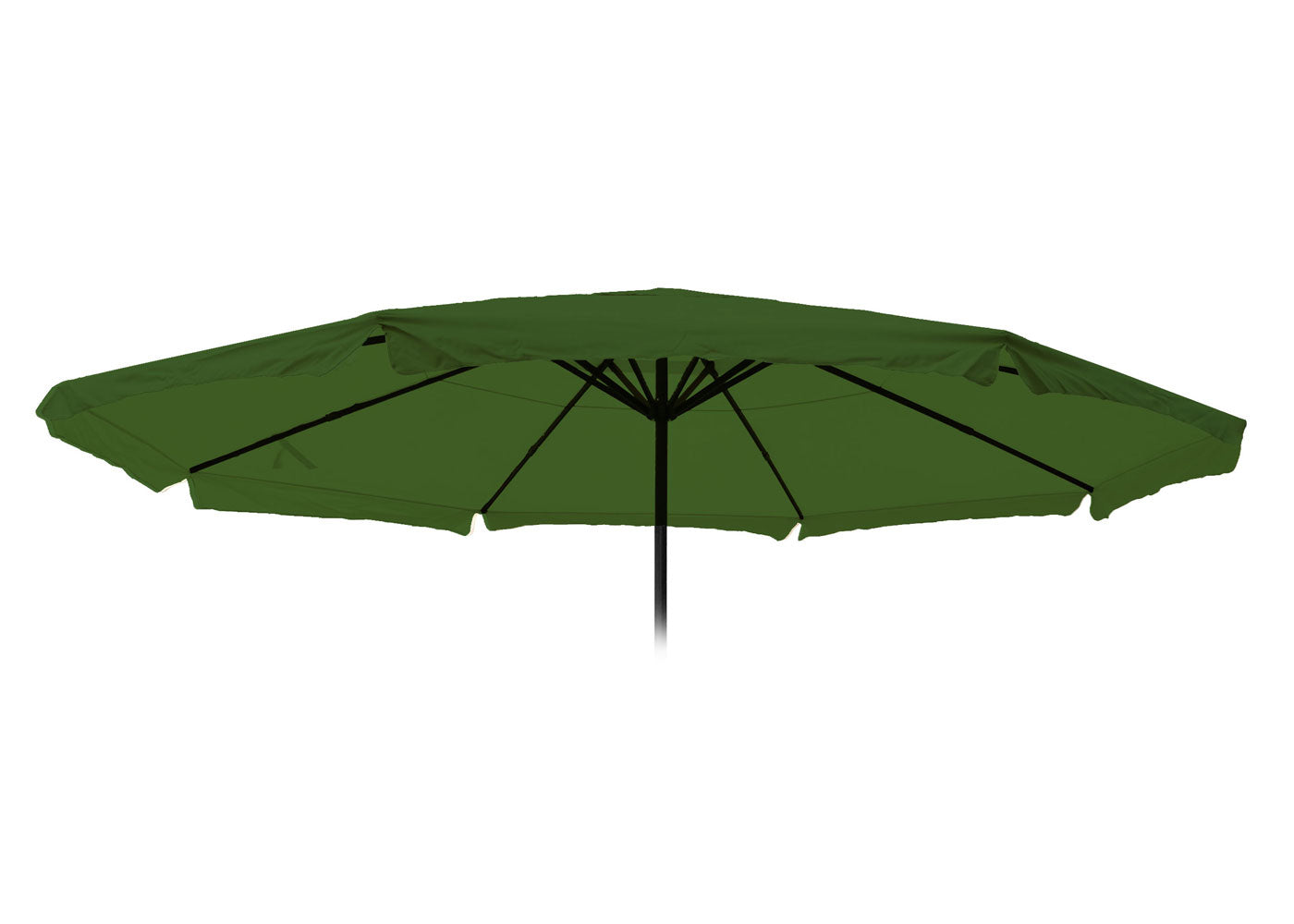 Cosmo Casa - Parasolhoes - Met volant - Polyester - Groen - 5 m