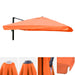 Cosmo Casa - Vervanghoes voor Luxe Zweefparasol met Volant - 3x3m (+4,24m) - Polyester - Terracotta