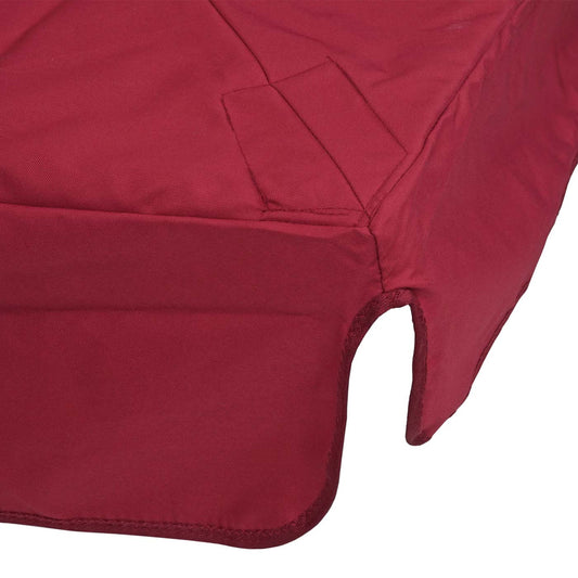 Cosmo Casa - Vervanghoes voor Luxe Zweefparasol met Volant - Tot 4,95m - Polyester - Bordeaux