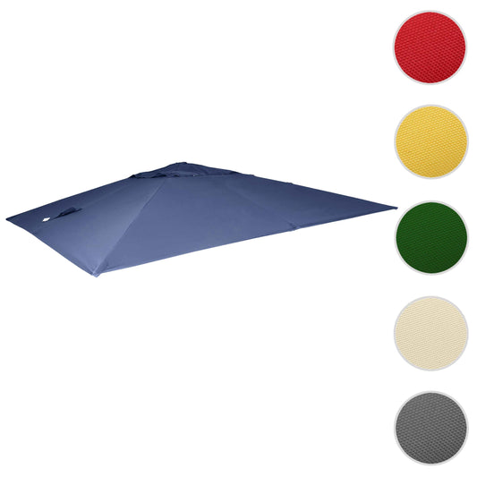 Cosmo Casa - Vervanghoes voor Luxe Zweefparasol - 3x4m (+5m) - Polyester - Blauw