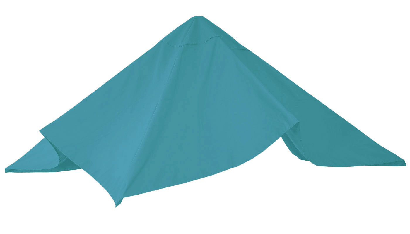 Cosmo Casa - Vervanghoes voor Luxe Zweefparasol - 3x3m (+4,24m) - Polyester - Turkoois