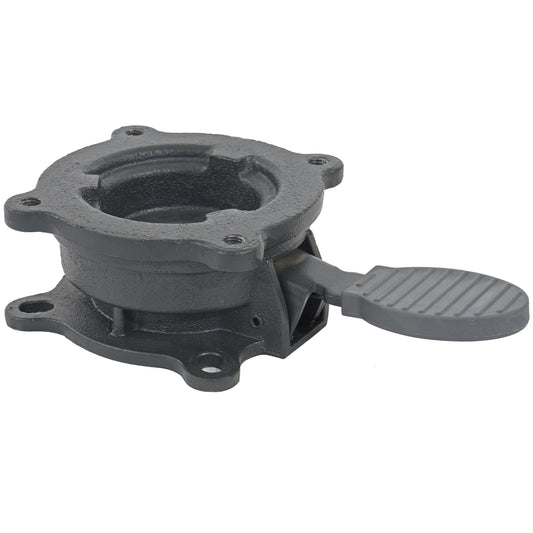 Cosmo Casa - Horeca Zweefparasol - Met klep - Polyester & Aluminium - Cremegrijs - 3×3 m - met voet