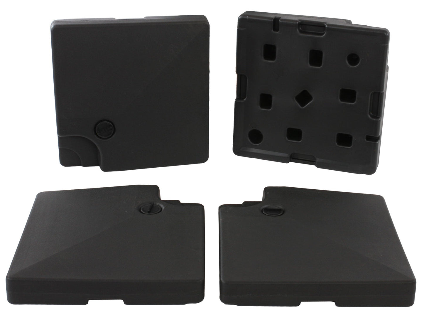 Cosmo Casa - Horeca Zweefparasol - Met Standaard - Polyester & Aluminium - Crèmegrijs - 3×4 m