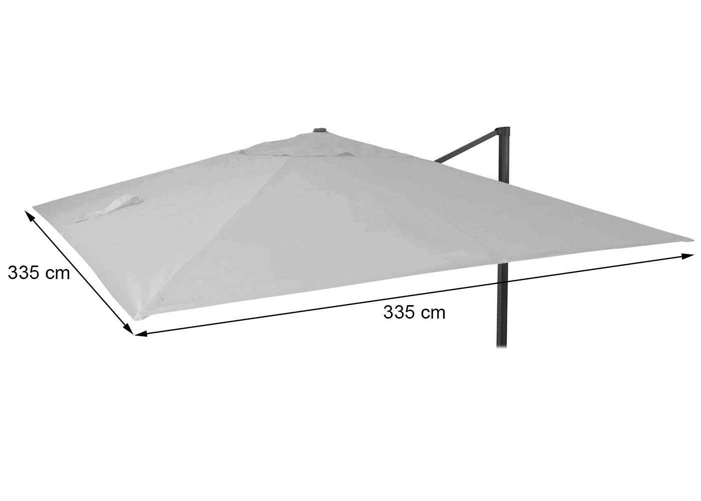 Cosmo Casa - Vervanghoes voor Luxe Zweefparasol - Tot 4,95m - Polyester - Bruin