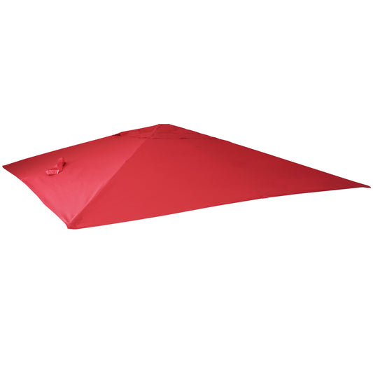 Cosmo Casa - Vervanghoes voor Luxe Zweefparasol - Tot 4,95m - Polyester - Rood