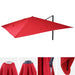 Cosmo Casa - Vervanghoes voor Luxe Zweefparasol - Tot 4,95m - Polyester - Rood