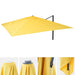 Cosmo Casa - Vervanghoes voor Luxe Zweefparasol - Tot 4,95m - Polyester - Geel