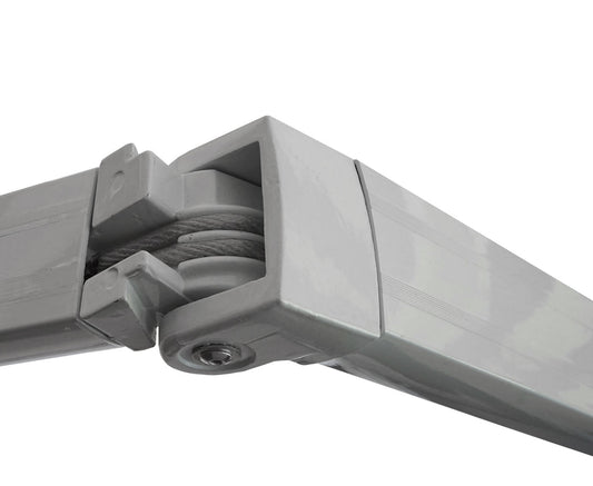 Cosmo Casa - Aluminium zonnescherm - Knikarm zonnescherm zonwering - 2,5x2m - Polyester antraciet