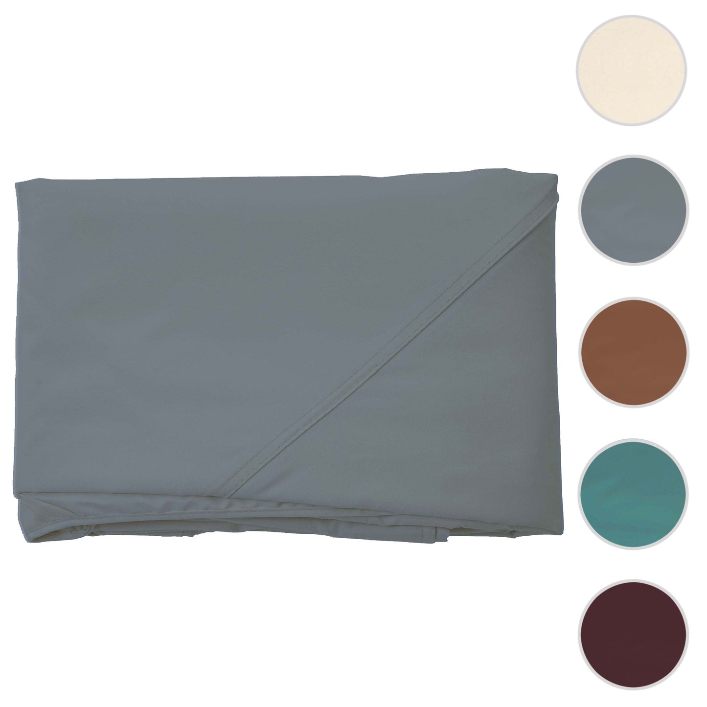 Cosmo Casa - Vervangende afdekking voor dakpergola paviljoen Almeria - Ø 3m - Lichtgrijs