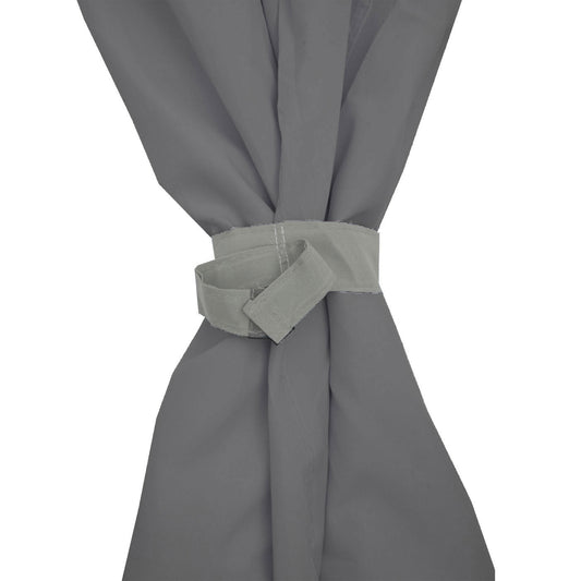 Cosmo Casa - Set van 4 zijwanden Pergola Cadiz - Vervangende zijwand prieel - 4x4m - Polyester grijs