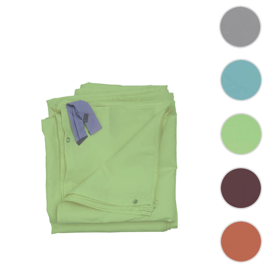 Cosmo Casa - Set van 4 zijwanden Pergola Cadiz - Vervangende zijwand prieel - 4x4m - Polyester groen