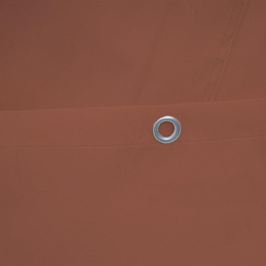 Cosmo Casa - Set van 4 zijwanden Pergola Cadiz - Vervangende zijwand prieel - 4x4m - Polyester terracotta-bruin