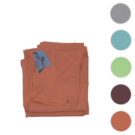 Cosmo Casa - Set van 4 zijwanden Pergola Cadiz - Vervangende zijwand prieel - 4x4m - Polyester terracotta-bruin