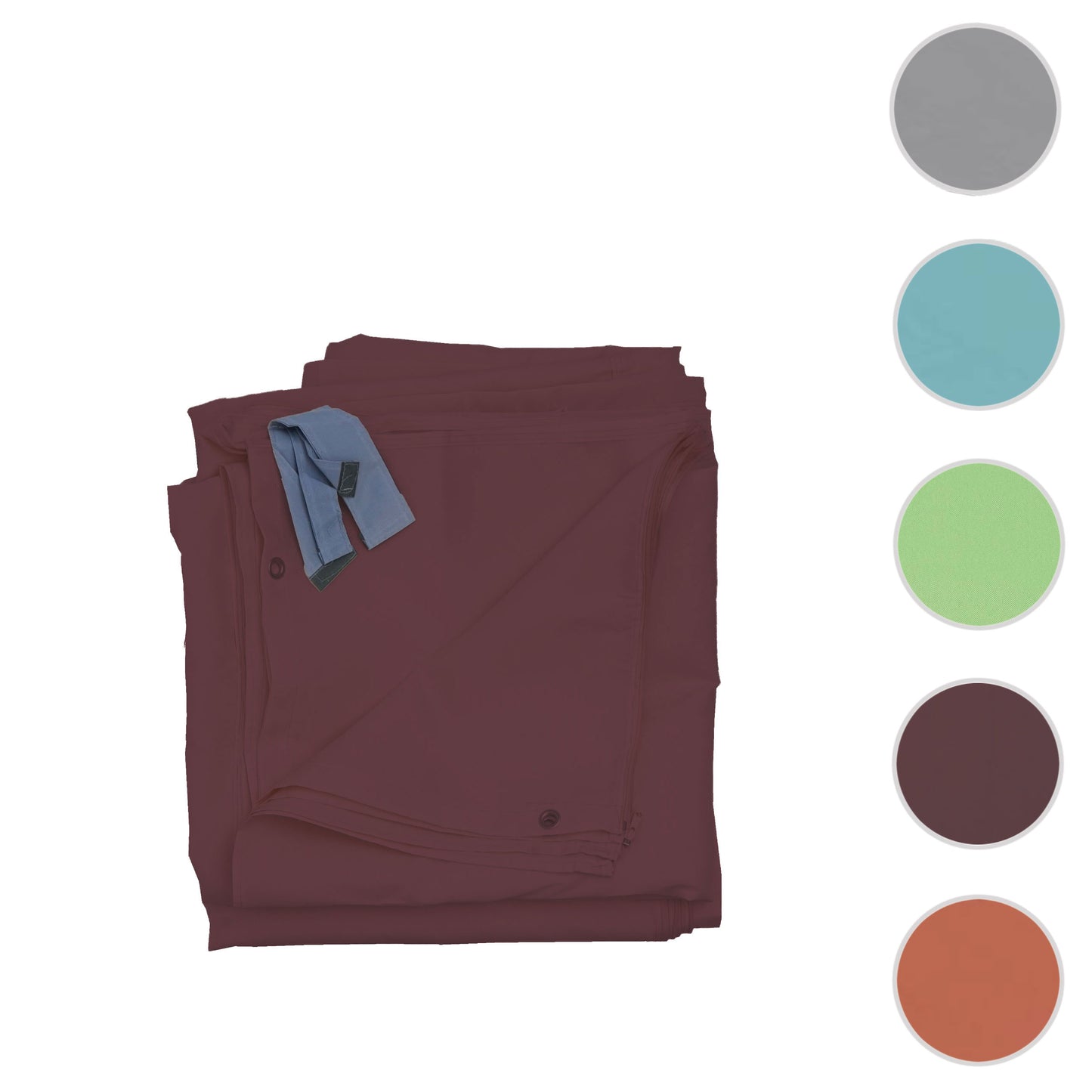 Cosmo Casa - Set van 4 Zijwanden voor Pergola Cadiz - Vervangende Paviljoenwand - 4x4m - Polyester - Roodbruin