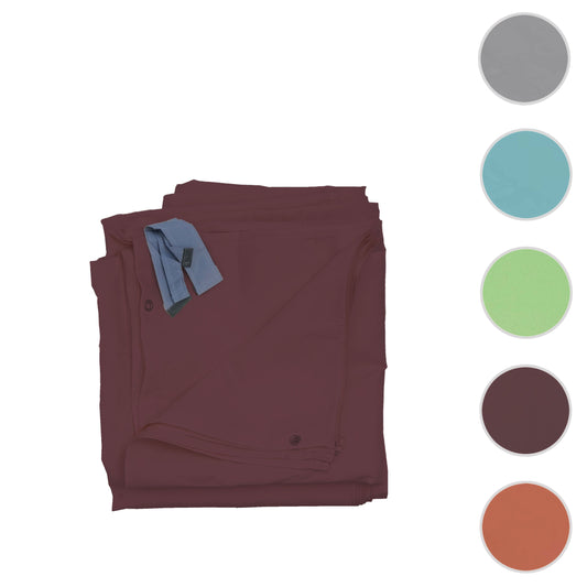 Cosmo Casa - Set van 4 Zijwanden voor Pergola Cadiz - Vervangende Paviljoenwand - 4x4m - Polyester - Roodbruin