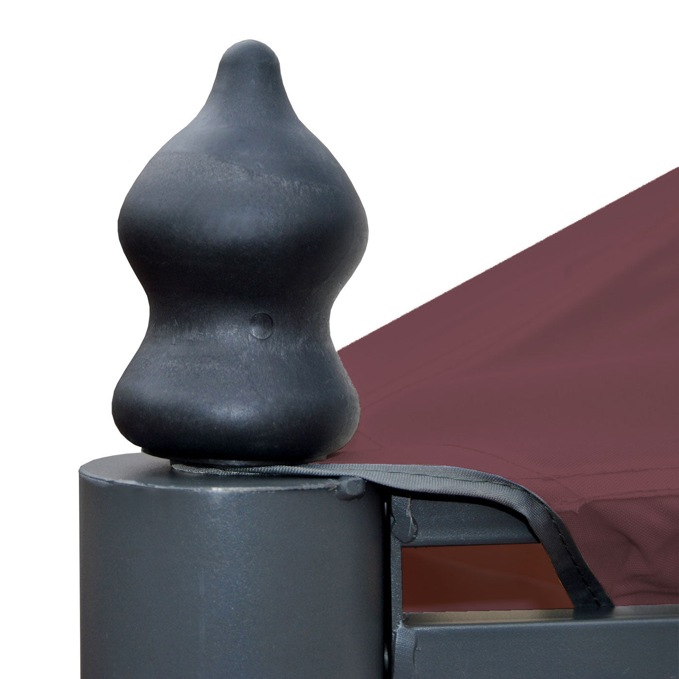 Cosmo Casa - Pergola Cadiz - Tuinpaviljoen - Stabiel 7cm Frame met Zijwand - 4x4m - Roodbruin