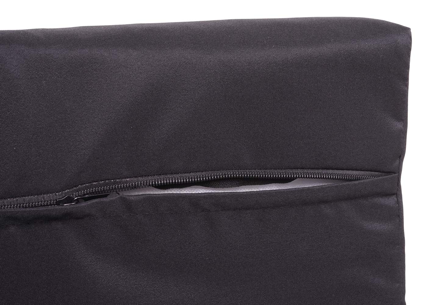 Cosmo Casa - Poly Rattan Set - Balkon/Tuin Loungeset Bank - Grijs Frame - Zwarte Kussens