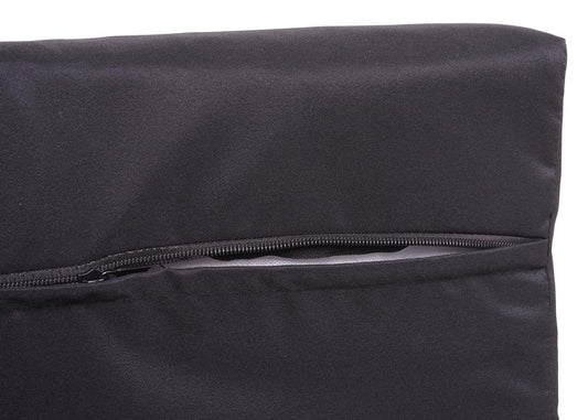 Cosmo Casa - Poly Rattan Set - Balkon/Tuin Loungeset Bank - Grijs Frame - Zwarte Kussens