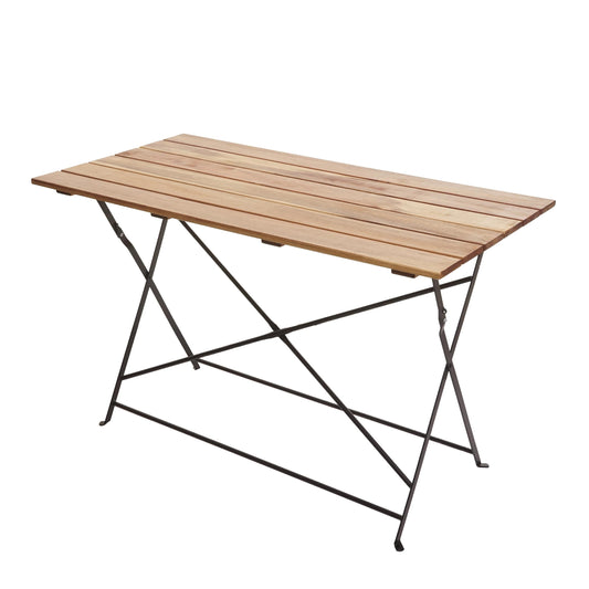 Cosmo Casa - Biertuintafel - Opvouwbare tuintafel - Horecakwaliteit acacia - 120x60cm - Natuurlijke kleur
