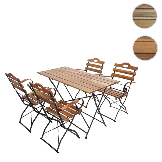 Cosmo Casa - Biertuinset - Klapbaar - Acacia - Natuurlijk