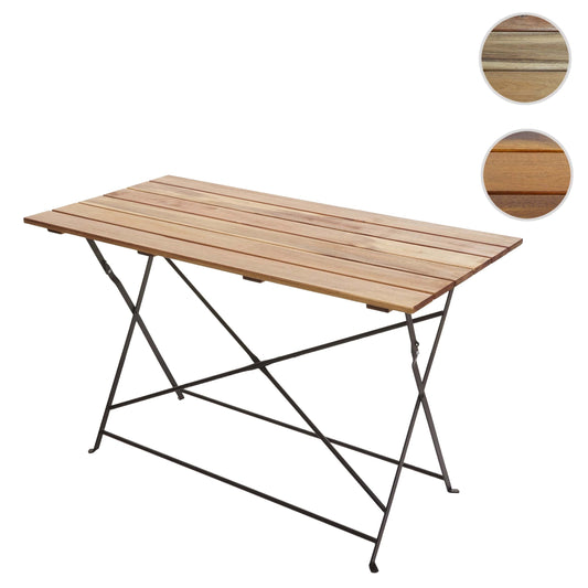 Cosmo Casa - Biertuintafel - Opvouwbare tuintafel - Horecakwaliteit acacia - 120x60cm - Natuurlijke kleur