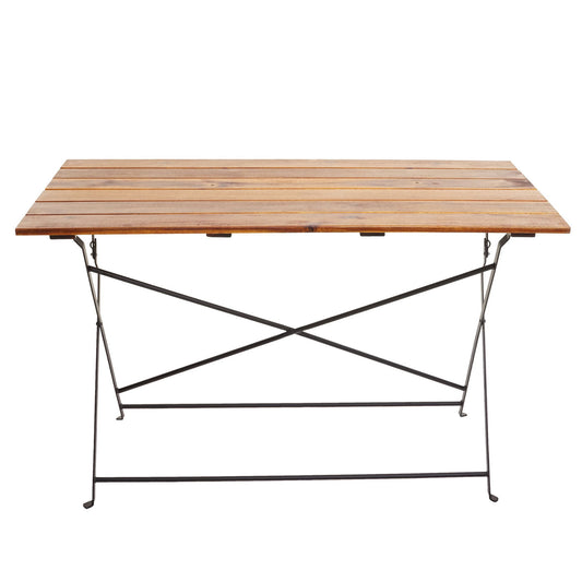 Cosmo Casa - Biertuintafel - Opklapbare tuintafel - Horecakwaliteit acacia - 120x60cm - Bruin