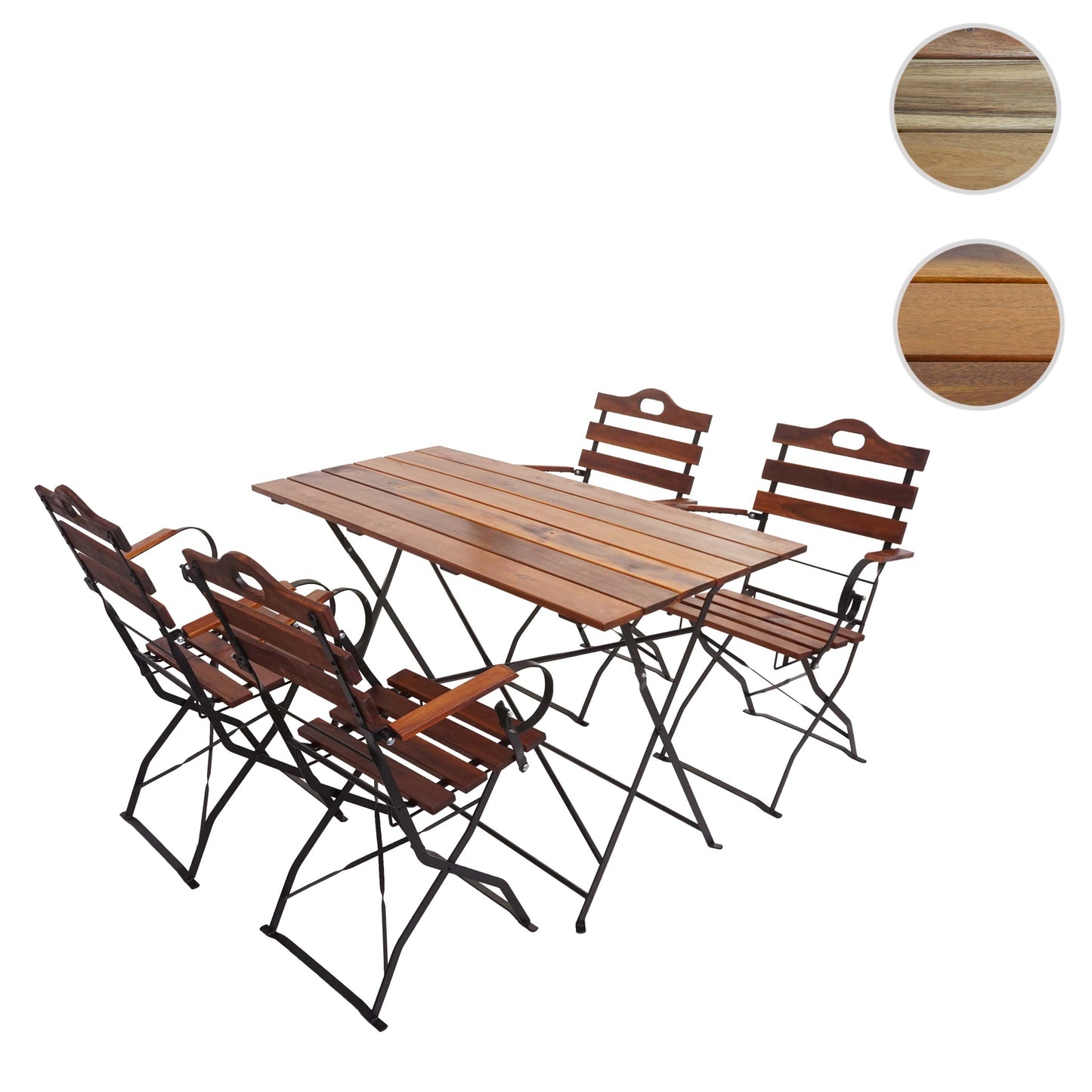 Cosmo Casa - Biertuinset - Klapbaar - Acacia - Bruin