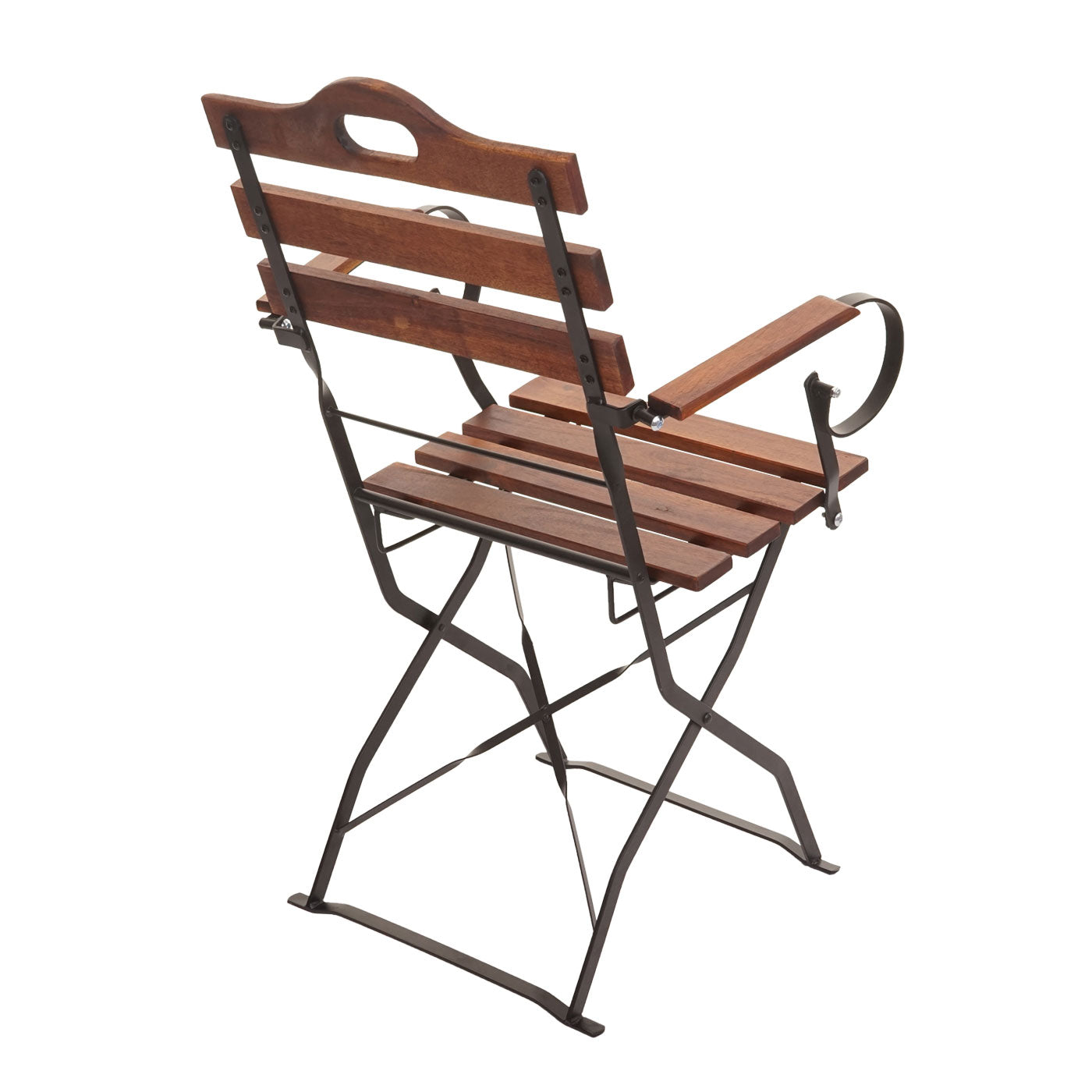 Cosmo Casa - Set van 2 biertuinstoelen - Opvouwbare tuinstoel - Horecakwaliteit acacia - Bruin