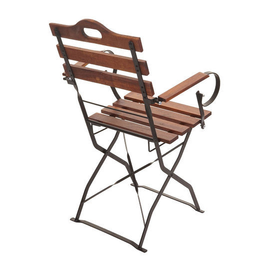 Cosmo Casa - Set van 2 biertuinstoelen - Opvouwbare tuinstoel - Horecakwaliteit acacia - Bruin