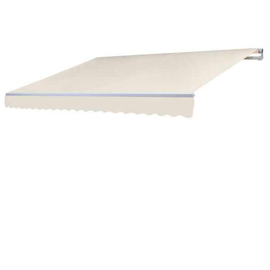 Cosmo Casa - Vervangende hoes luifel - Knikarm luifel - Zonwering - 4,5x3m - Polyester crème