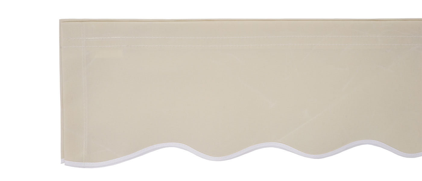 Cosmo Casa - Vervangende hoes luifel - Knikarm luifel - Zonwering - 4,5x3m - Polyester crème