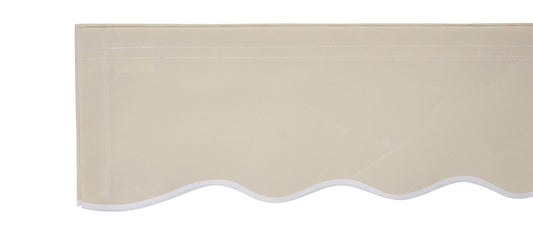 Cosmo Casa - Vervangende hoes luifel - Knikarm luifel - Zonwering - 4,5x3m - Polyester crème