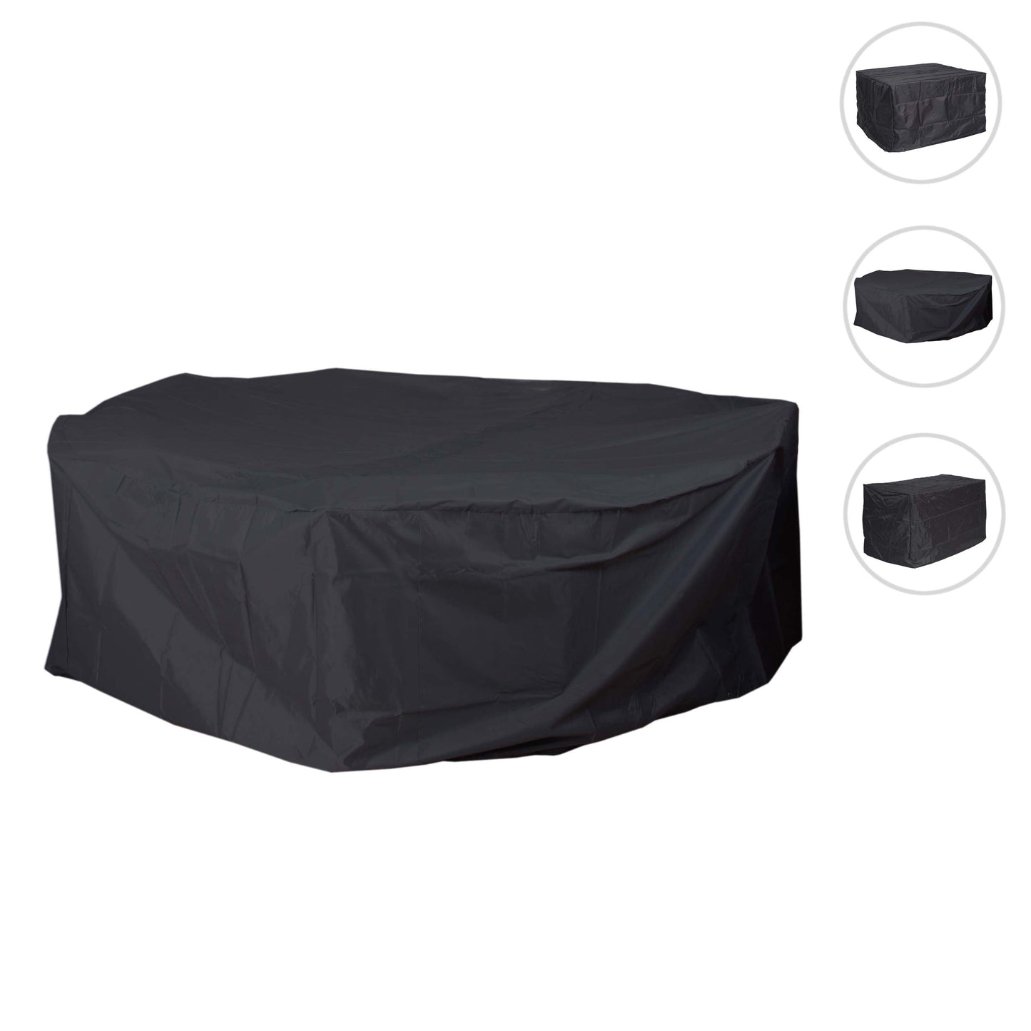 Cosmo Casa - Afdekzeil - Afdekzeil voor Tuinmeubelset - Antraciet - Rond Ø 310cm