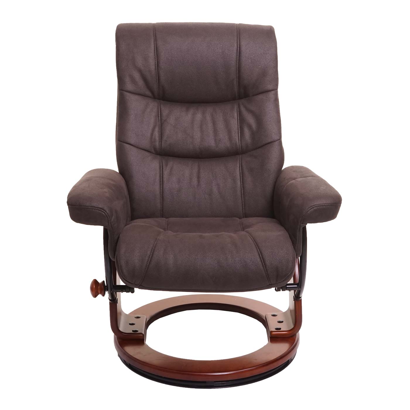 Cosmo Casa - Relaxstoel - Suèdelook - Imitatiesuède - Zwartbruin