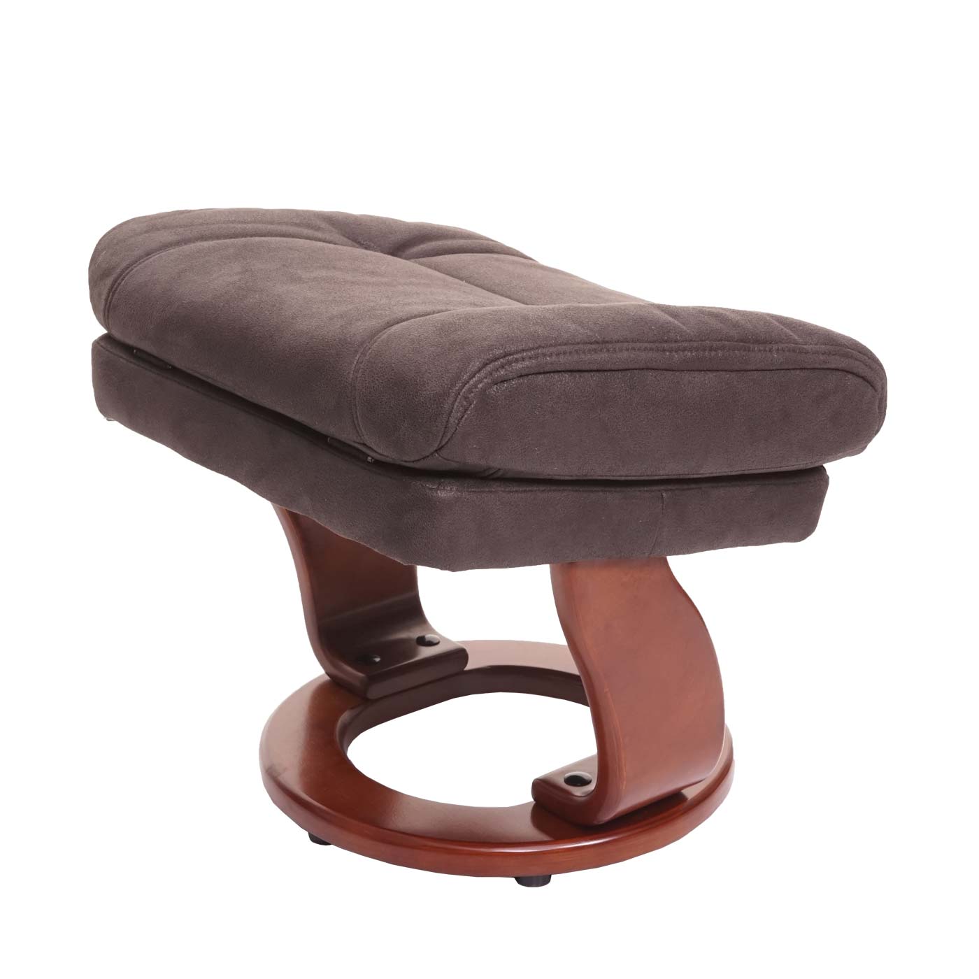 Cosmo Casa - Relaxstoel - Suèdelook - Imitatiesuède - Zwartbruin