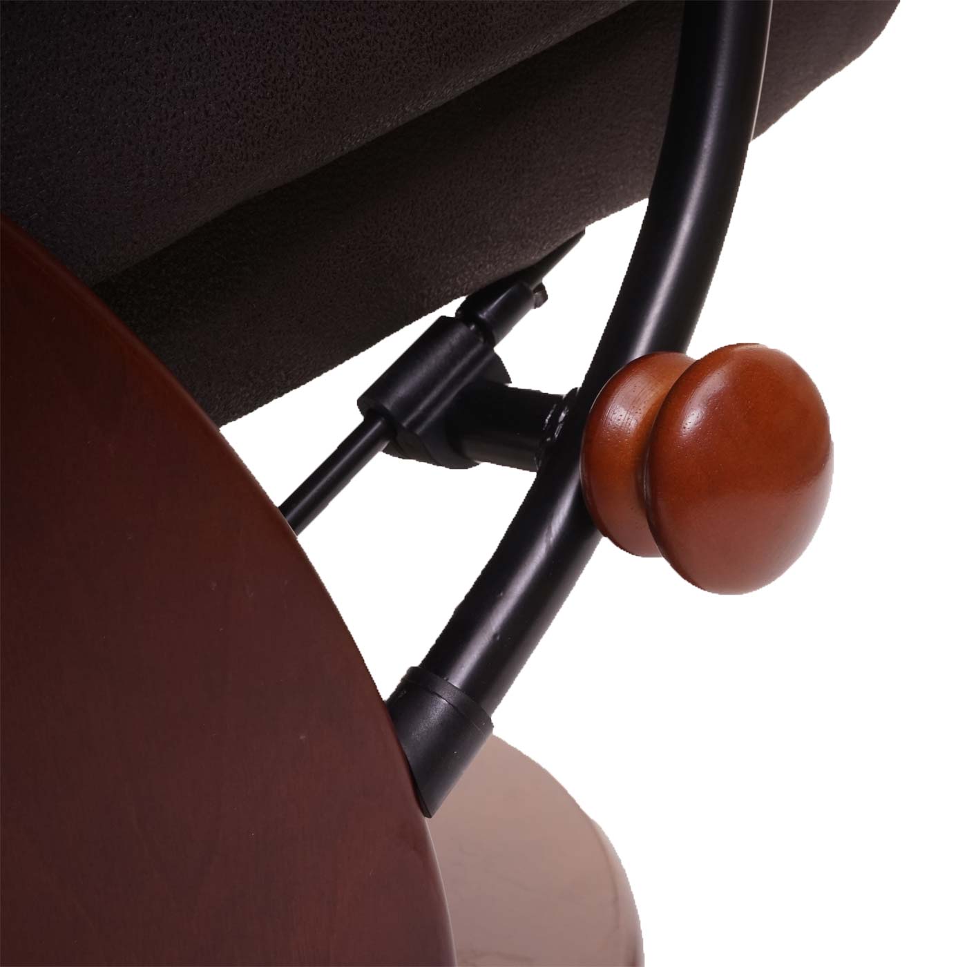 Cosmo Casa - Relaxstoel - Suèdelook - Imitatiesuède - Zwartbruin