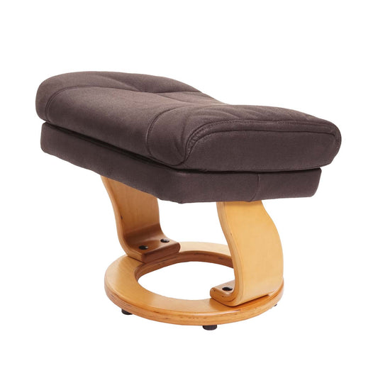 Cosmo Casa - Relaxstoel - Suèdelook - Imitatiesuède - Naturelbruin