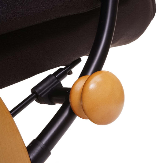 Cosmo Casa - Relaxstoel - Suèdelook - Imitatiesuède - Naturelbruin