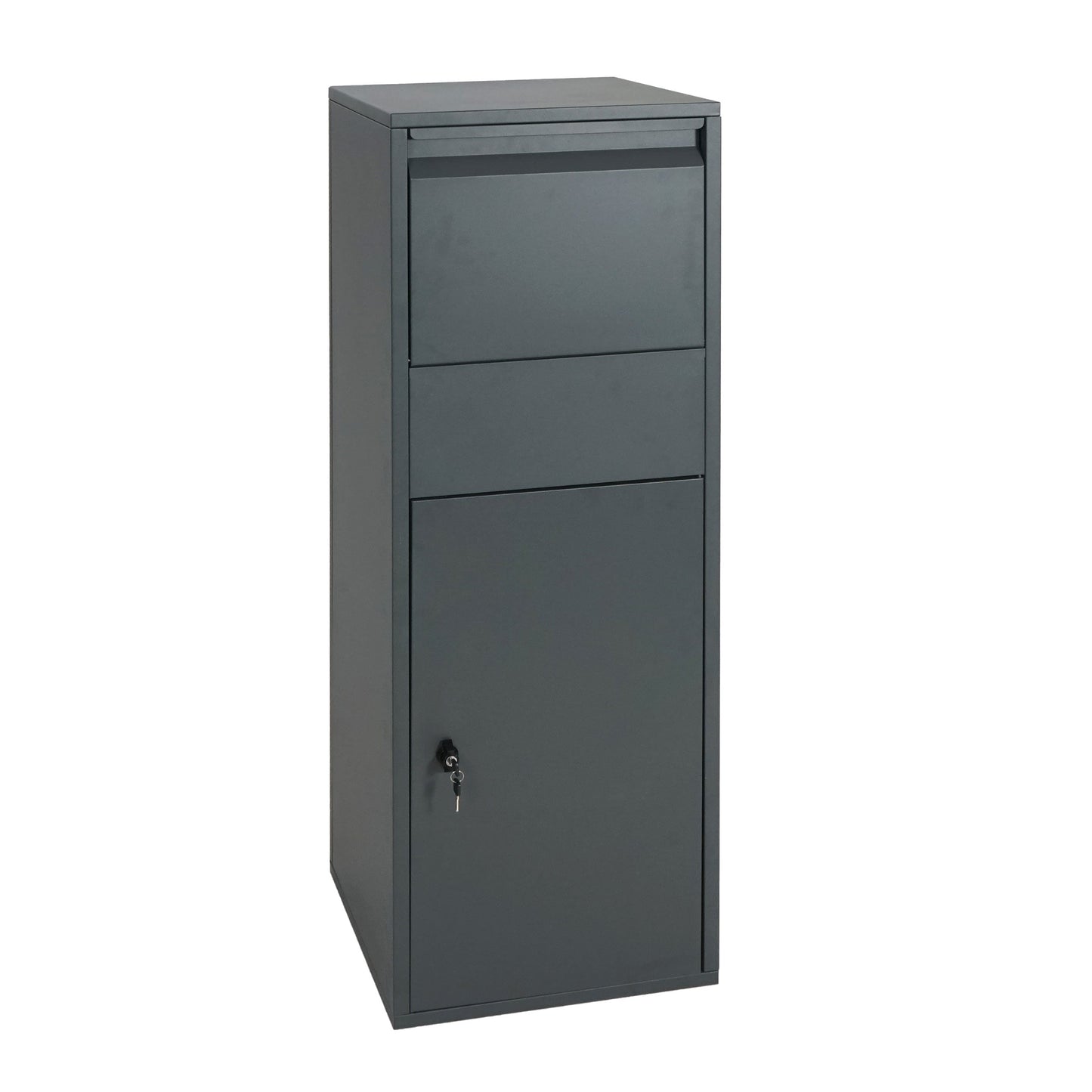 Cosmo Casa - Pakketbus staande brievenbus maat XL - Pakketbrievenbus - Gegalvaniseerd - Antraciet