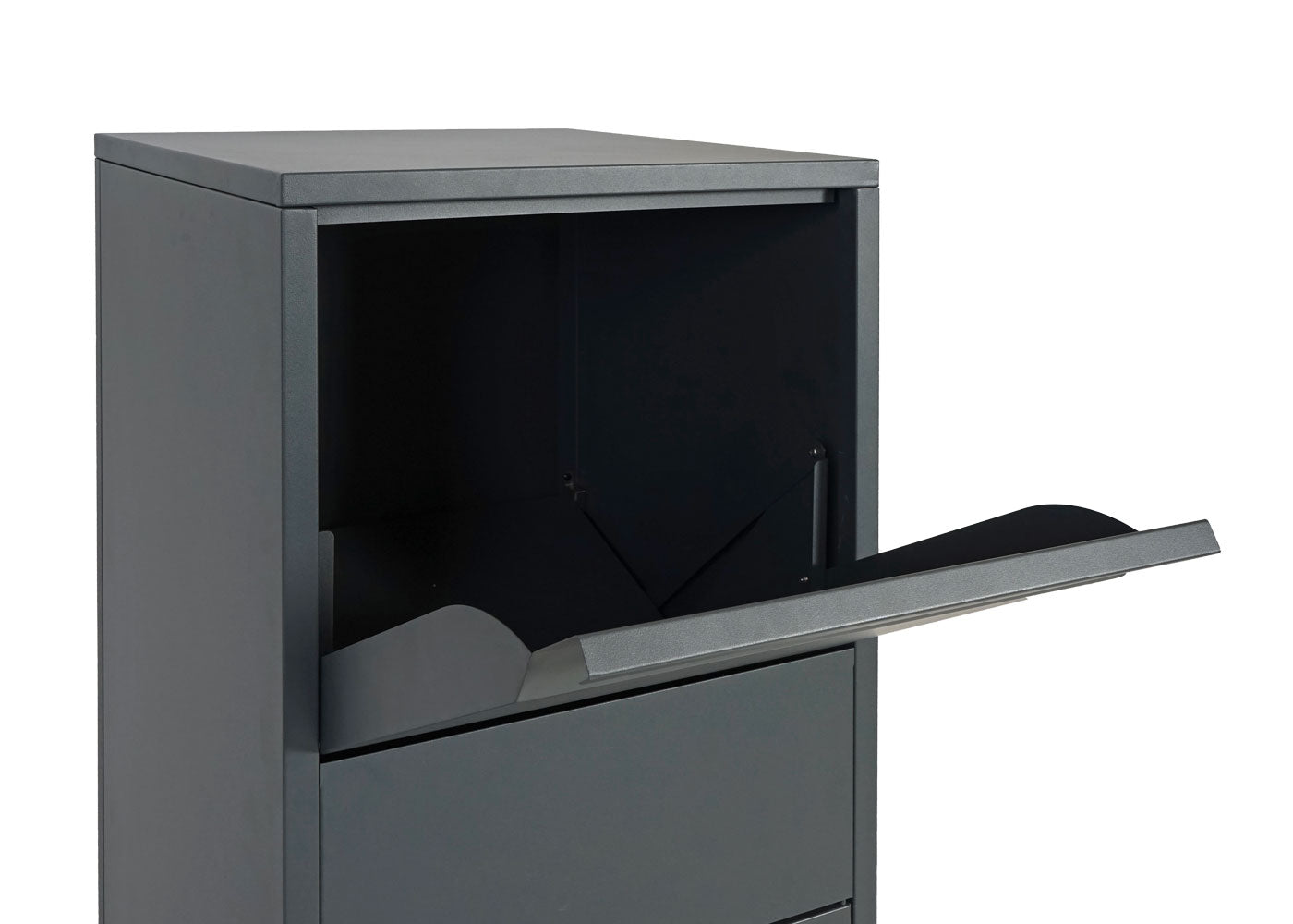 Cosmo Casa - Pakketbus staande brievenbus maat XL - Pakketbrievenbus - Gegalvaniseerd - Antraciet